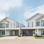 Two modern suburban houses with driveways.